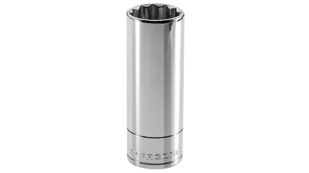 Facom J.7/16LA 3/8 Zoll Langer Steckschlüssel Steckschlüsseleinsatz SW 7/16Zoll 12-Punkt x 44,7 mm