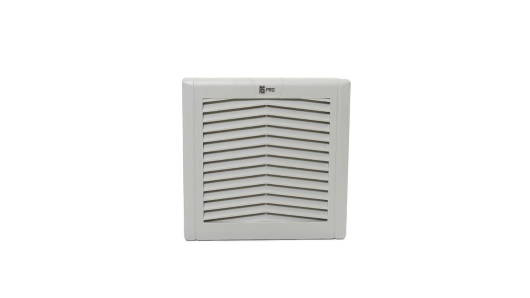 RS PRO Filter Fan, 230 V, AC Operation, 138m³/h Filtered, 162m³/h Unimpeded, IP54, 149x149mm