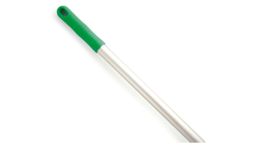 RS PRO Aluminium Wischergriff, Grün, ø 25mm, L. 1.4m, z.Verwend.mit Mopp- und Bürstenköpfe von RS Pro