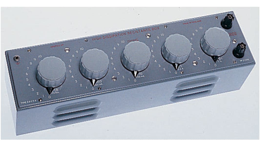 Cropico RBC5-A Decade Box, Decade Box Type Resistance, Resistance Resolution 0.1Ω, Best Maximum Resistance Accuracy ±5%