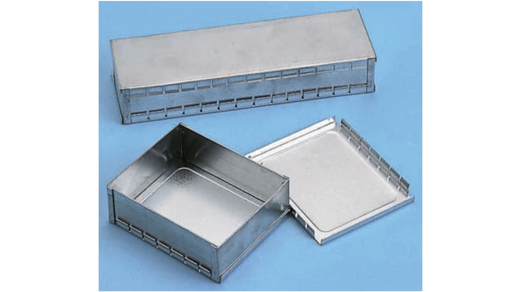 OKW Tin Plated Steel PCB Enclosure, 82 x 50 x 26mm
