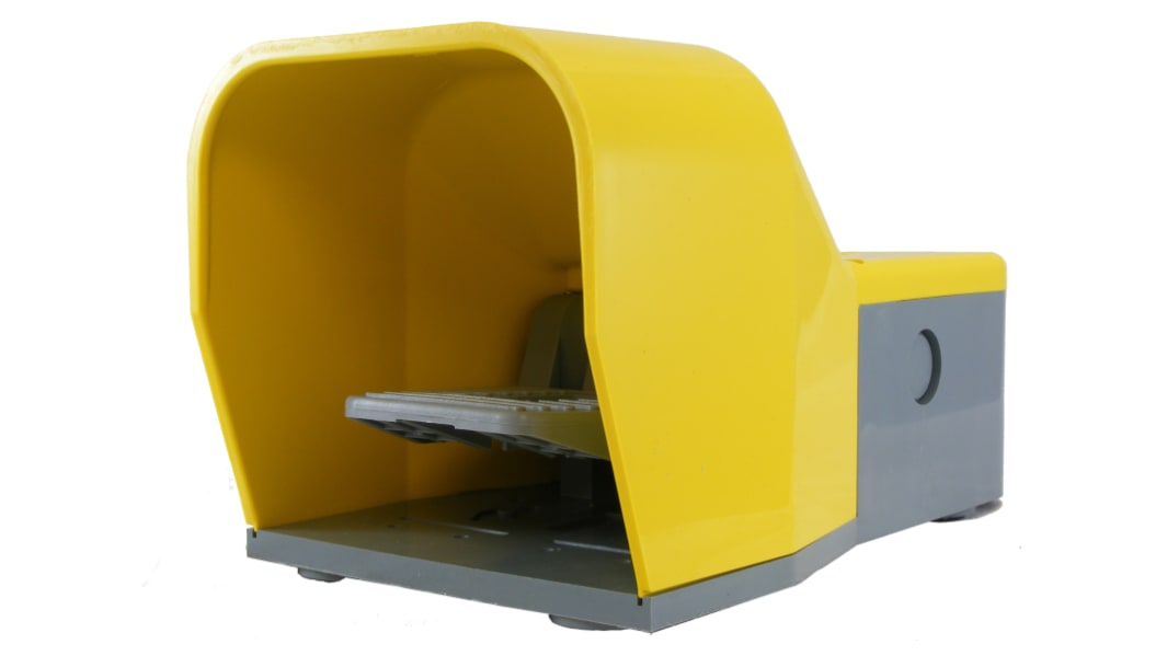RS PRO Fußschalter Typ Tast-Fußschalter Sprungmechanismus, Öffner, 6 A Thermoplast 24V