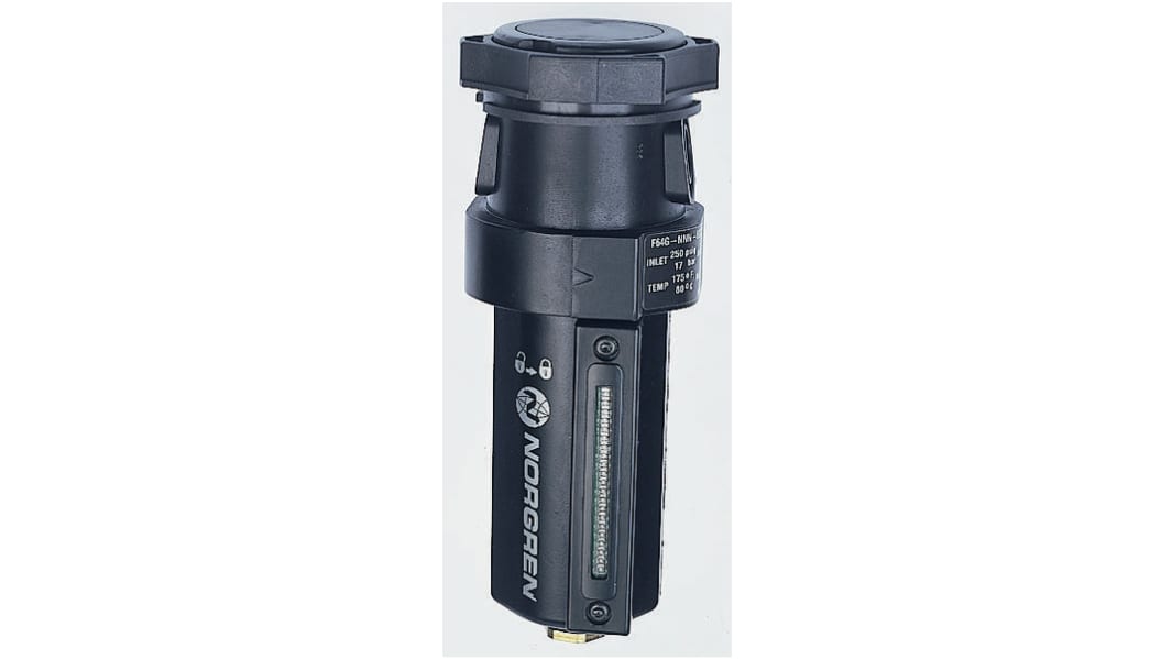Filtre pneumatique Norgren F64G, Filtration 25μm, 0,034 bar