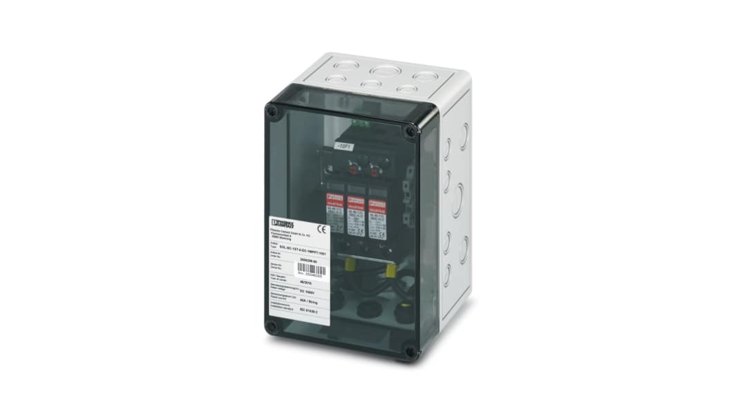 Caja de conexiones Phoenix Contact 2403338, Policarbonato, 111mm, 130mm, 180mm, 111 x 130 x 180mm, IP65