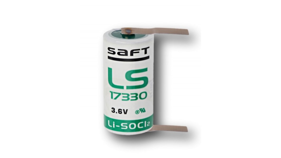 Pila 2/3 A de Cloruro de Tionilo-Litio, Saft LS, 3.6V