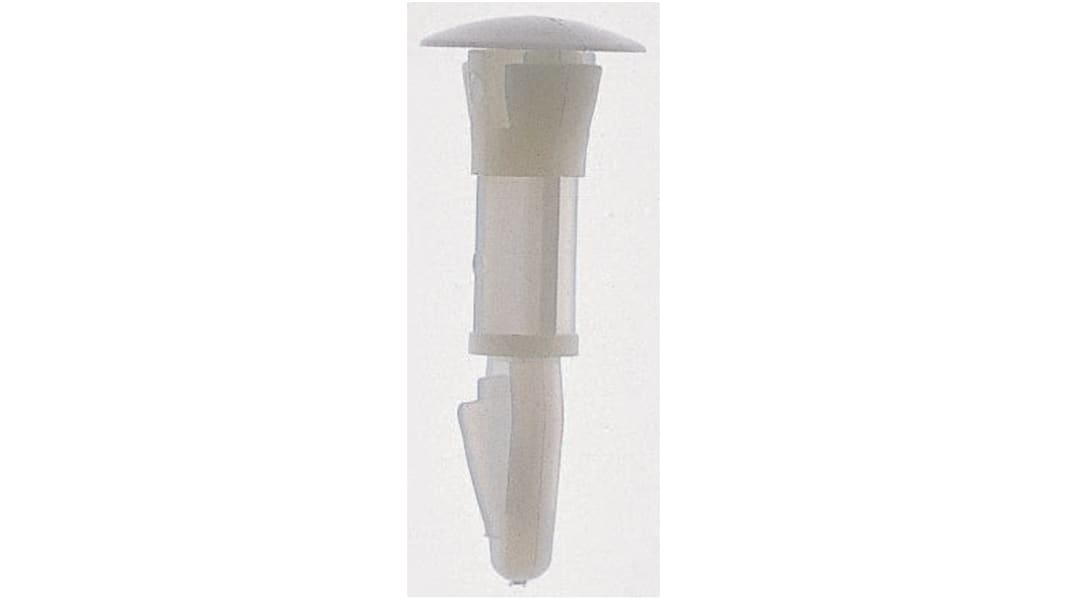 CRLCBSR-6-01, 9.5mm High Nylon PCB Support Pillar for 4mm PCB Hole, 10mm Base