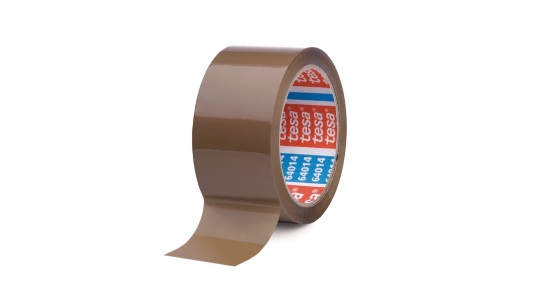 Tesa 64014 Brown Packing Tape, 66m x 50mm