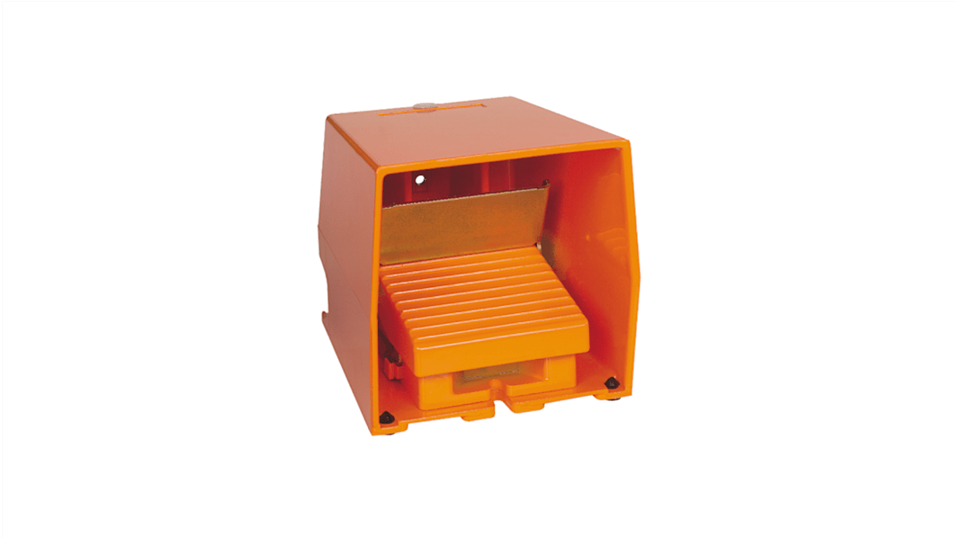 Schneider Electric Industrial Duty Momentary On-Off Foot Switch - Metal Case Material, SPDT, 270 mA @ 250 V dc, 3 A @