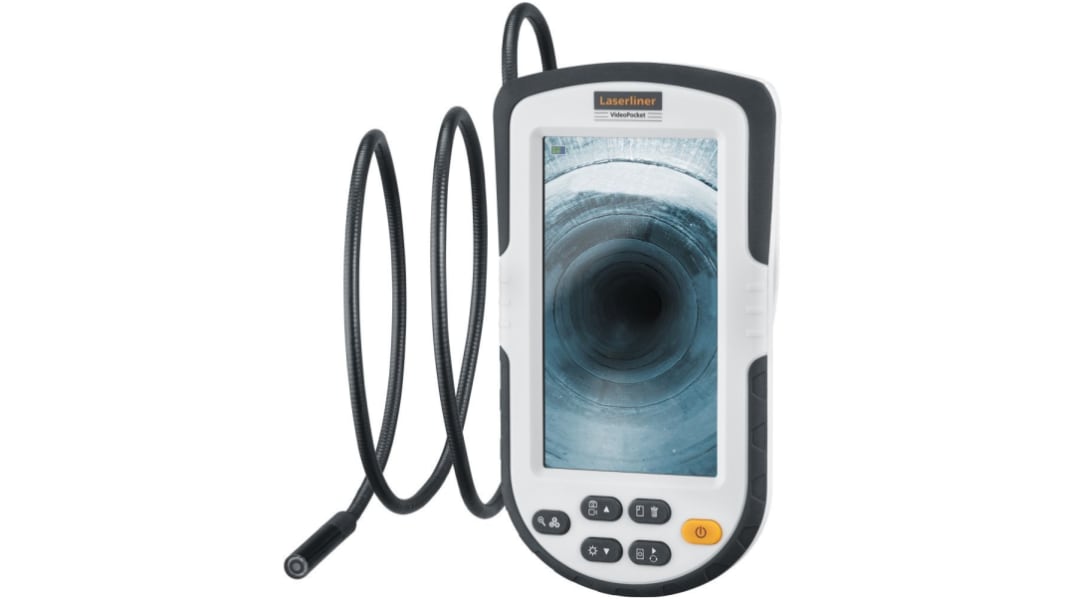 Laserliner 082.261A 8mm probe Inspection Camera, 1m Probe Length, LED Illumination