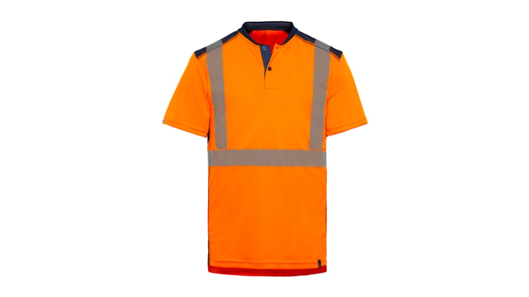 T2S Kurz Orange XXL Takamaka Warnschutz Polohemd