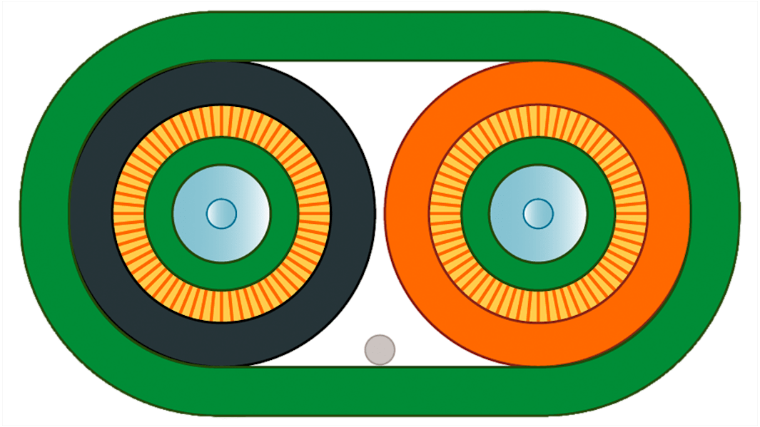 Siemens Multi Mode Fibre Optic Cable, 50/125μm, 80m