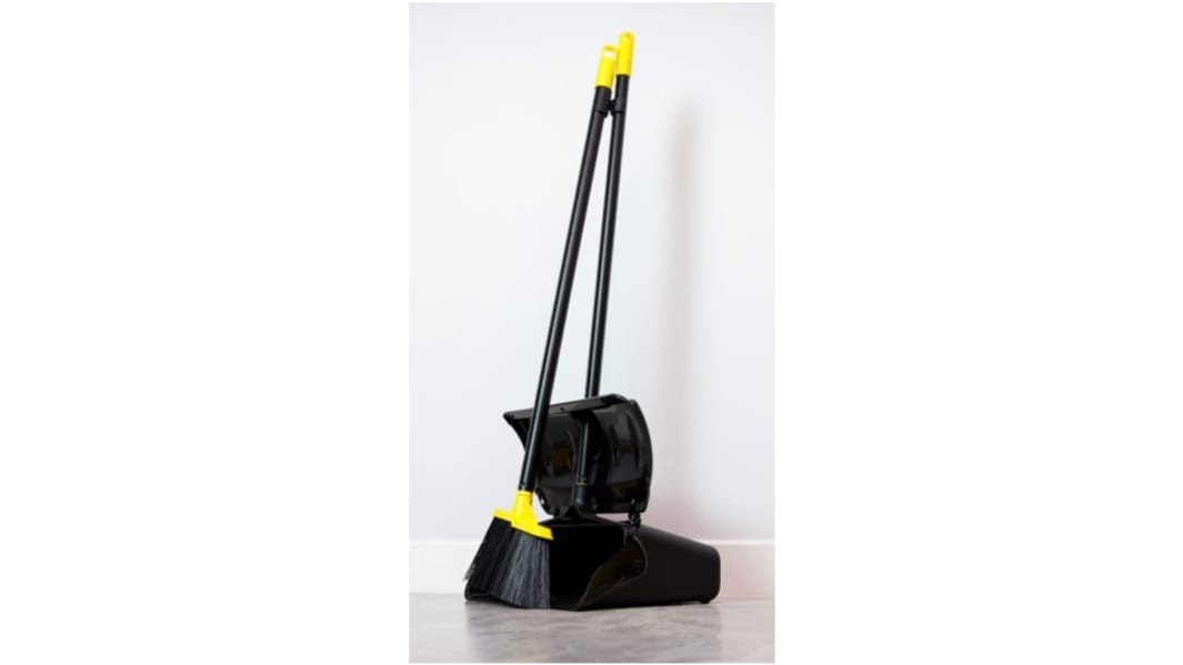 Pelle et brosse avec brosse PVC Noir, Jaune Bulldozer