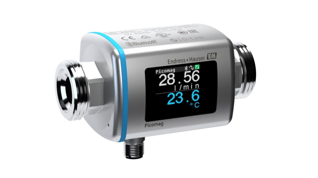 Flussometro Endress+Hauser, per Liquidi, flusso 0,1 l/min → 75 l/min