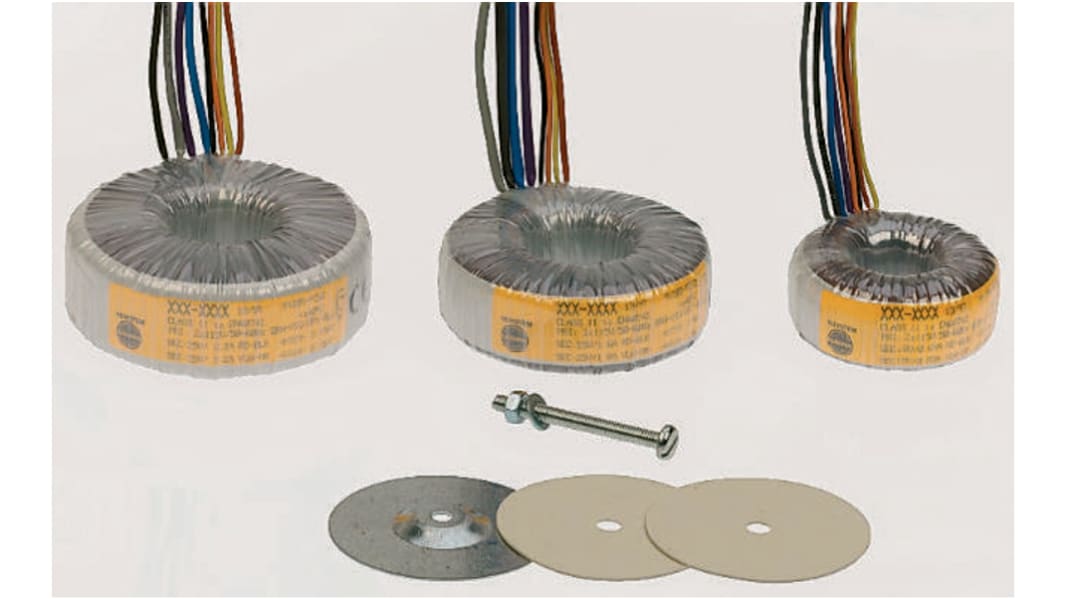 Nuvotem Talema 115 V ac, 230 V ac, 2 x 55V ac Toroidal Transformer, 500VA 2 Output