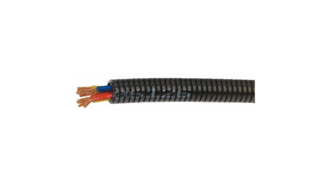 PMA Flexible Conduit, 16mm Nominal Diameter, Plastic, Black