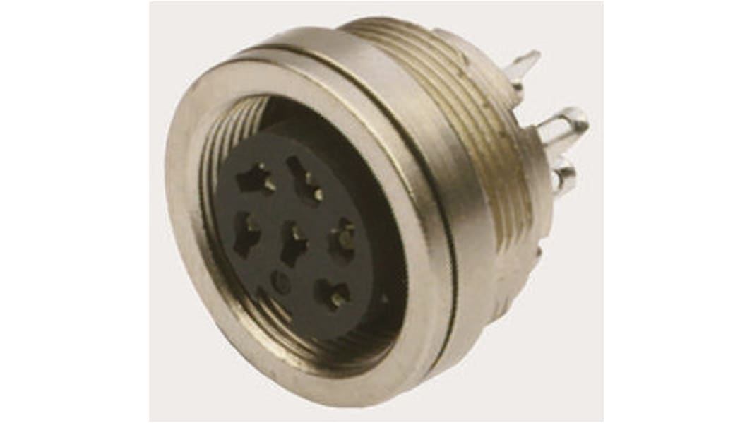 binder Circular Connector, 24 Contacts, Panel Mount, M16 Connector, Socket, Female, IP67, 723 Series