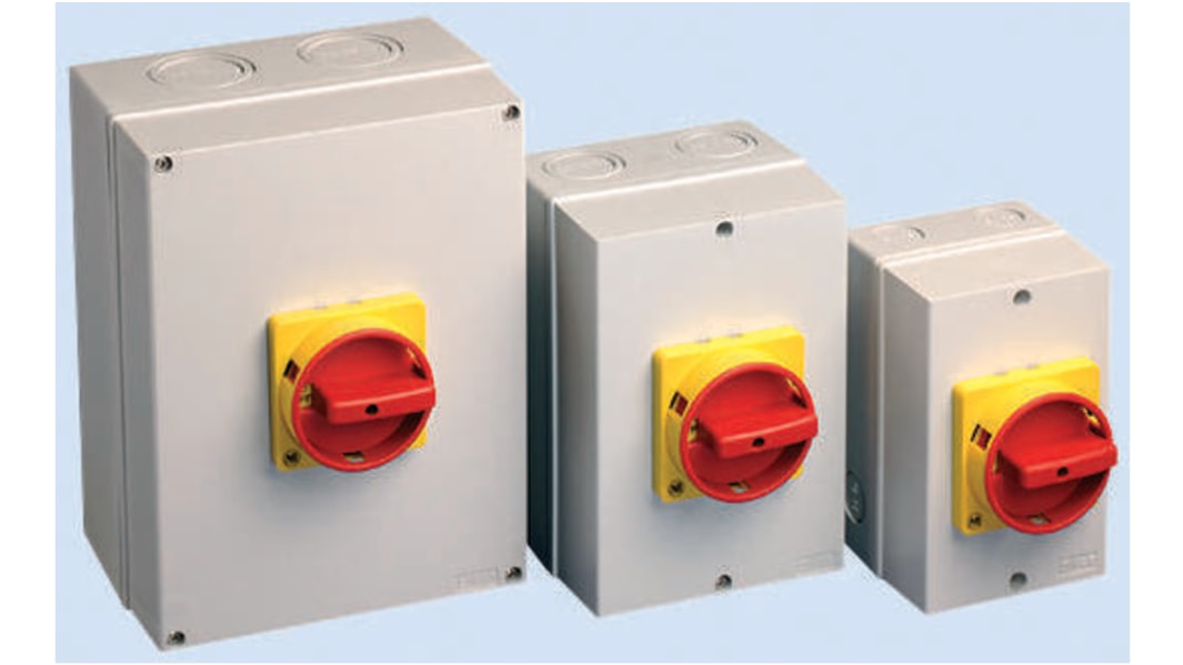 Allen Bradley 3P Pole Isolator Switch - 40A Maximum Current, 18.5kW Power Rating, IP66