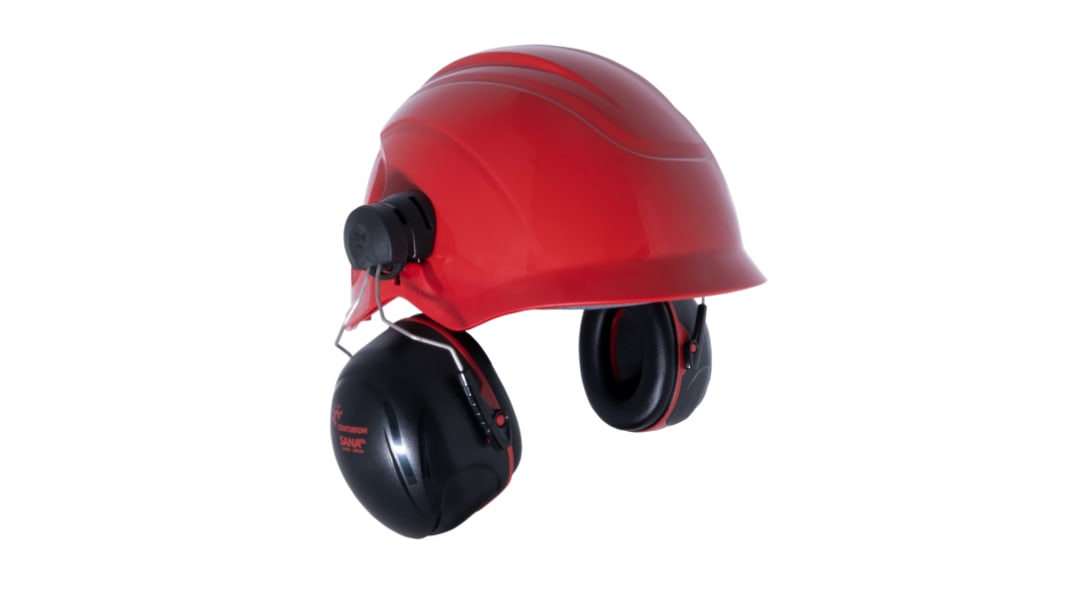 Casque anti-bruit Centurion Safety série SANA Coquille 34dB Noir, Rouge