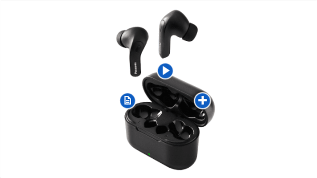Écouteurs Panasonic RZ-B310W Bluetooth Noir