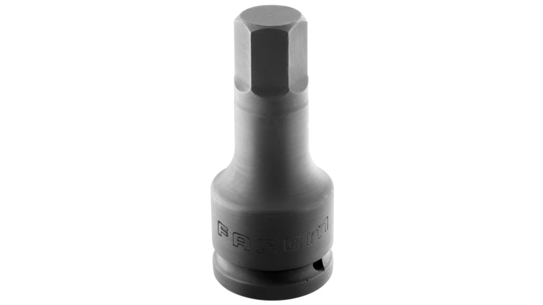 Facom 17mm, 3/4 in Drive Impact Socket, 100 mm length