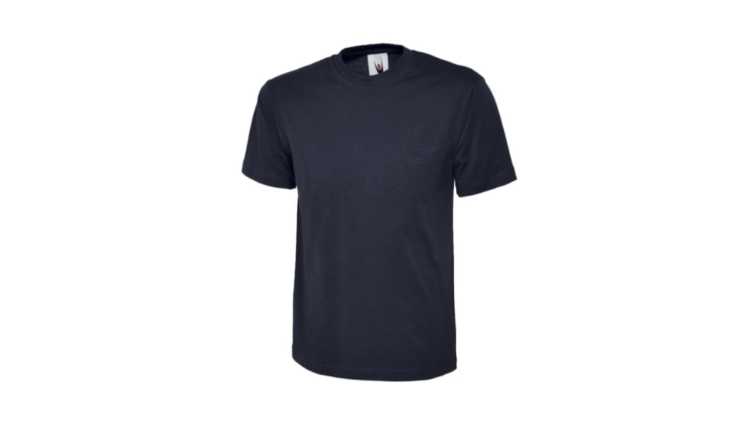 Uneek Navy 100% Cotton Short Sleeve T-Shirt, EUR- XL