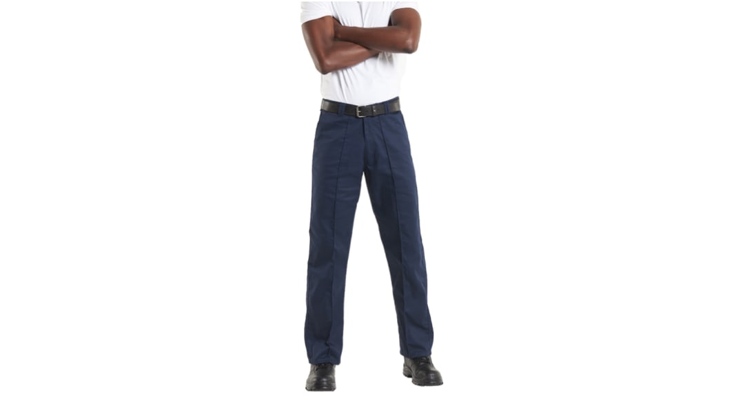 Uneek UC901 Herren Hose, 35 % Baumwolle, 65 % Polyester Marineblau, Größe 101.5cm / 40Zoll x 31Zoll