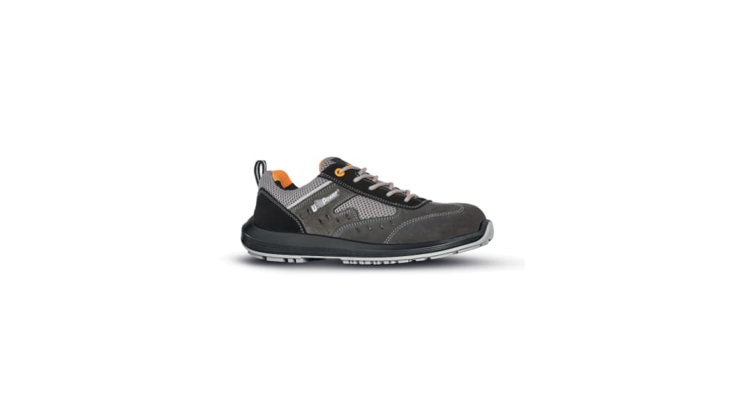 UPower Rock&Roll Unisex Grey Composite  Toe Capped Safety Trainers, UK 13, EU 48