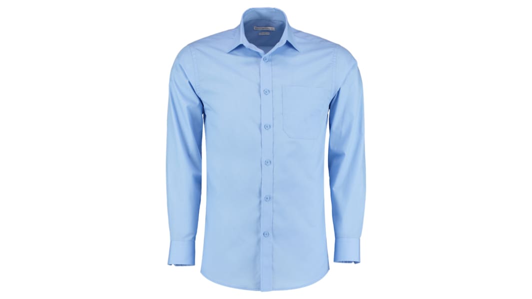 Shirt Poplin Long Sleeve Tailored Fit Li
