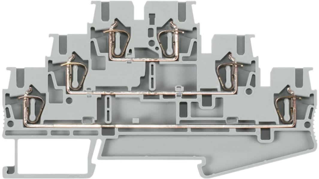 Siemens 8WH DINレール端子, 14AWG 500 V, スプリング