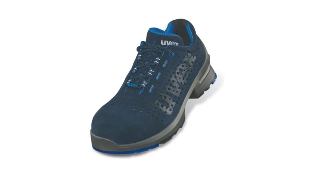 Uvex Uvex 1 Damen, Herren Sicherheitsschuhe Blau/Grau, mit Zehen-Schutzkappe Nichtmetallisch, Größe 49 / UK 14