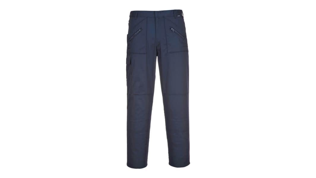 Portwest S887 Action Unisex Hose, 35 % Baumwolle, 65 % Polyester Marineblau Praktisch, Weich, Größe 112cm / 44Zoll x
