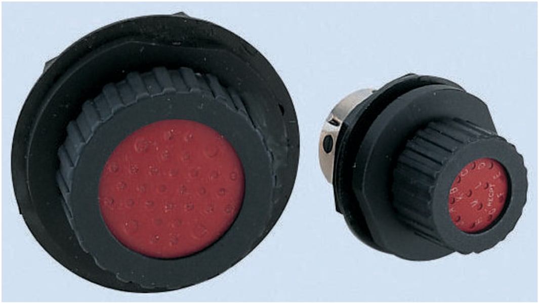 Connettore circolare ITT Cannon, femmina, serie Trident Neptune, Standard, 12 poli, Montaggio a pannello