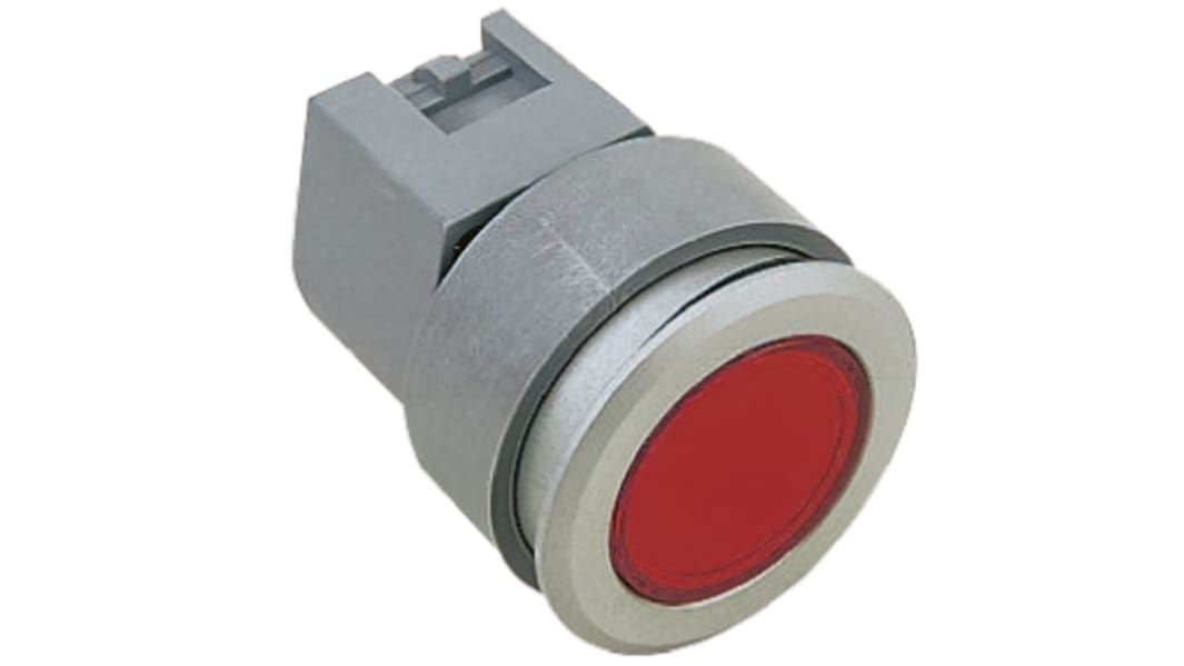 Cabezal de pulsador EAO, de color Rojo, Momentáneo