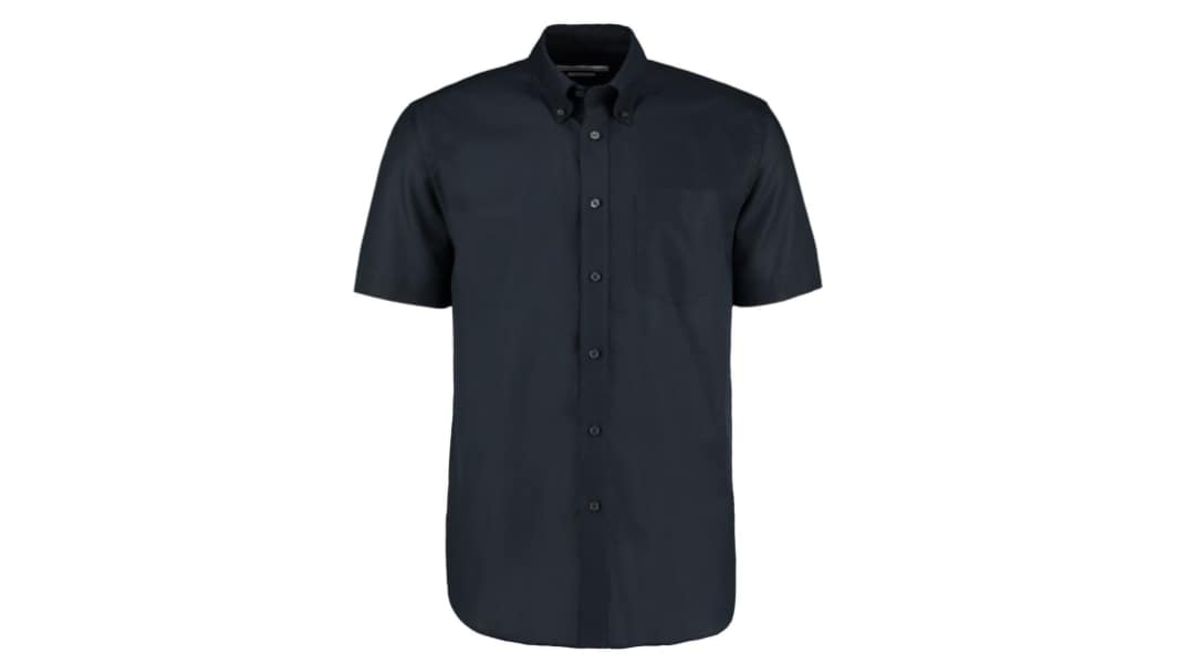Chemise Courtes Kustom Kit KK350, taille 102cm, Bleu marine, en 30 % polyester, 70 % coton Homme