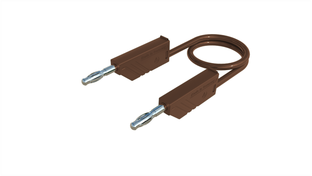 Hirschmann Test & Measurement Test Probes, 32A, 60V dc, Brown, 25cm Lead Length