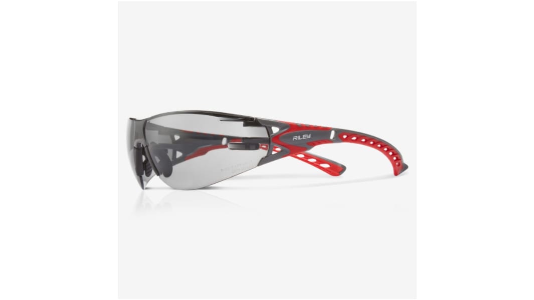 Riley STREAM EVO SMALL Anti-Mist UV Safety Glasses, Grey Polycarbonate Lens, Vented