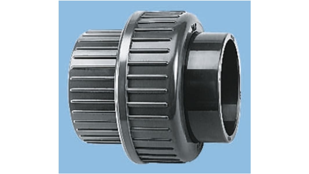 Georg Fischer Plastic Pipe Fitting, Straight Union, 40mm