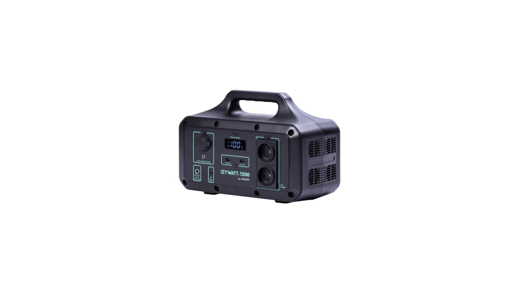 Przenośna stacja zasilania, Pwe: 1200W, Uwe: 230V, Uwy: 230V, l. faz: 1, IZYWATT 1200, 50 Hz