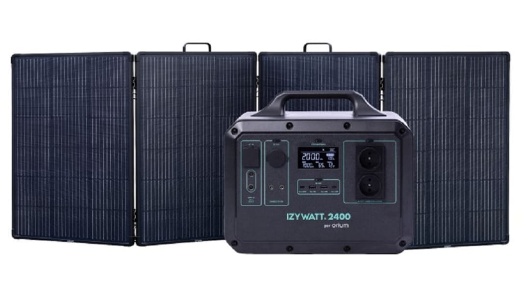 Station IZYWATT 2400 + Panneau solaire p