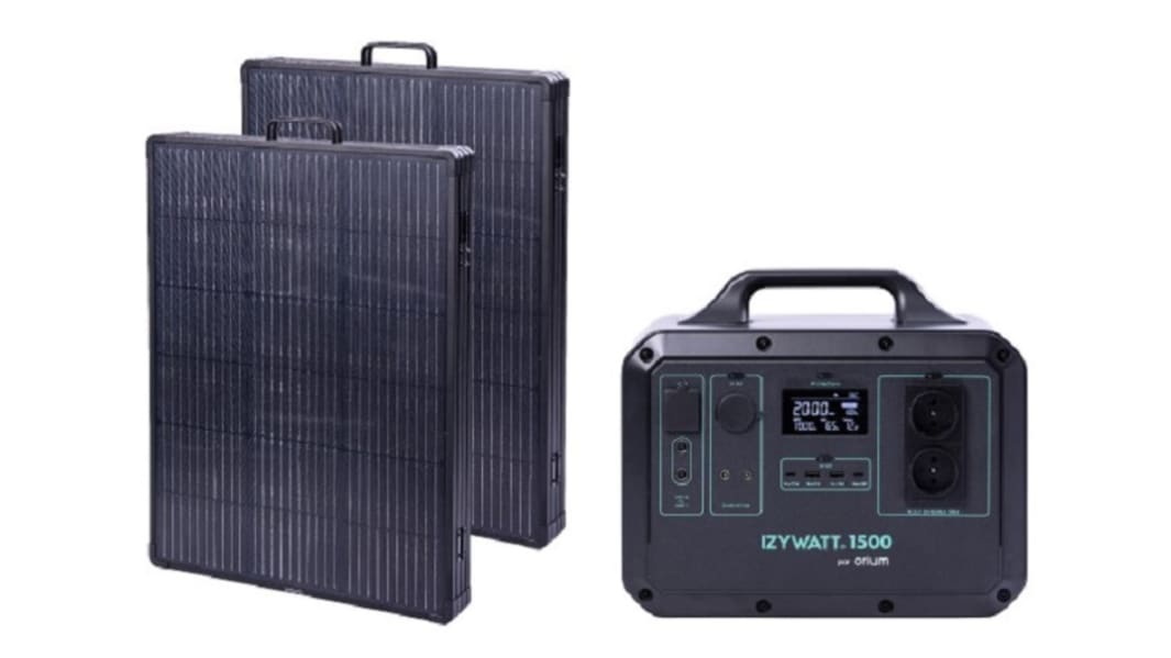 Przenośna stacja zasilania Pack, Pwe: 1500W, Uwe: 230V, Uwy: 230V, l. faz: 1, IZYWATT 1500, 50 Hz