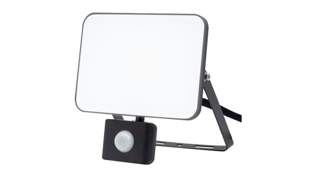 RS PRO, LED-Fluter 30 W, 220 → 240 V / 125 lm, 120 x 160 x 30 mm, PIR, IP65