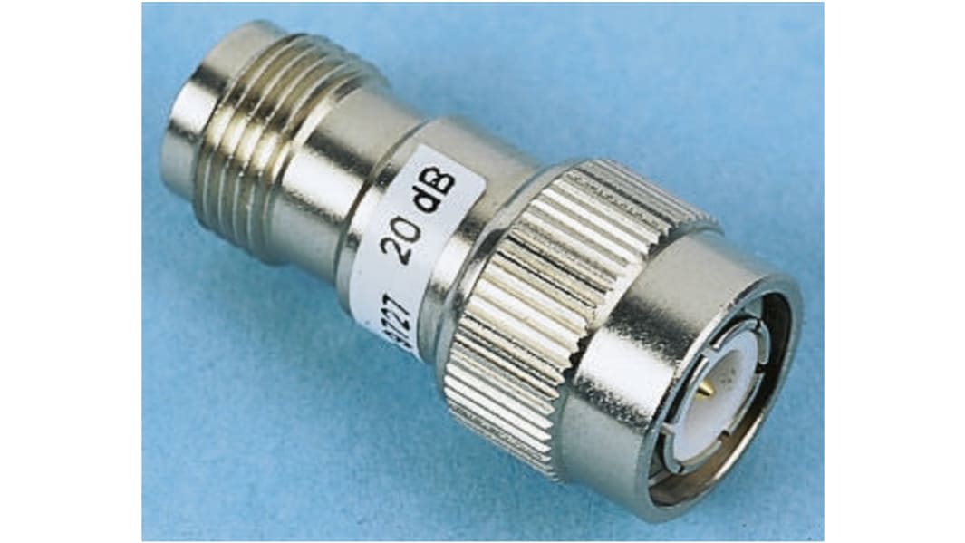 Atenuador de RF Radiall R412503124, 50Ω, Recto, Conector macho TNC a conector hembra TNC 3dB, 3GHz