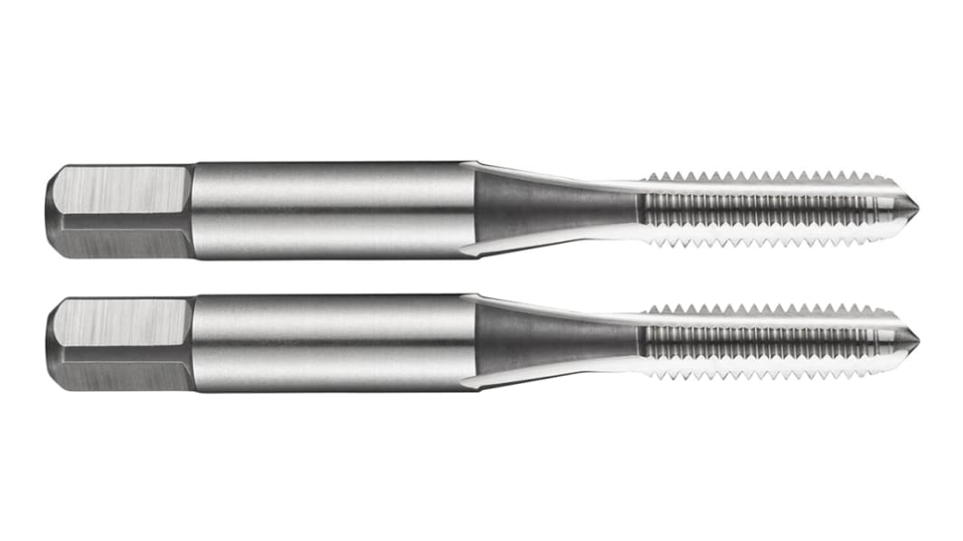 Jeu de tarauds M12, pas de 1.0mm, Métrique, HSS, Taraud à main