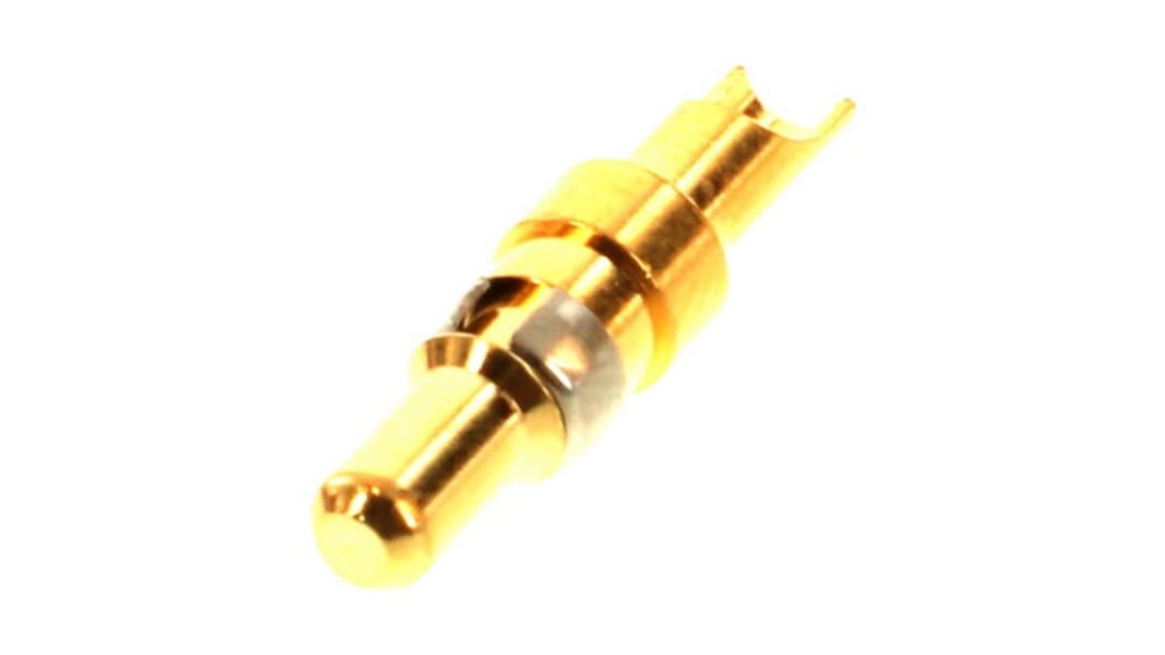 RS PRO Male Solder D-Sub Connector Power Contact, Gold over Nickel Power, 16 → 12 AWG