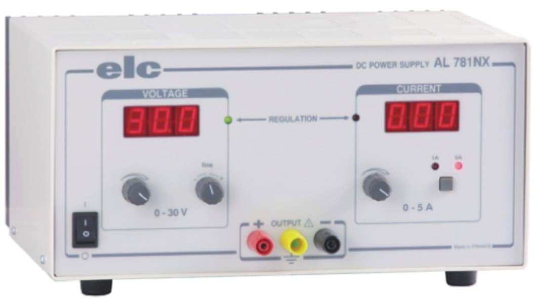 Fuente de alimentación de banco ELC AL 781NX, 1 salida/s, 0 → 30V, 0 → 1A, 150W