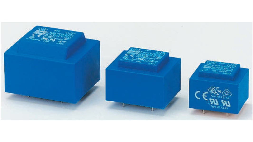 Block 18V ac 2 Output Through Hole PCB Transformer, 3.2VA