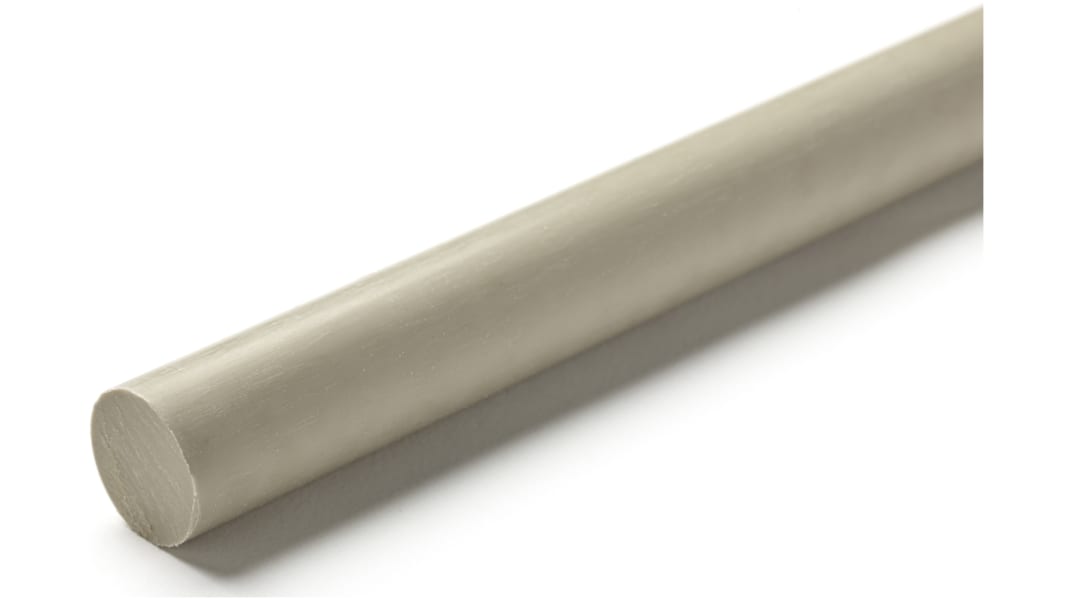 Tige en polypropylène PP RS PRO Beige, Gris Dia. 30mm x 1m