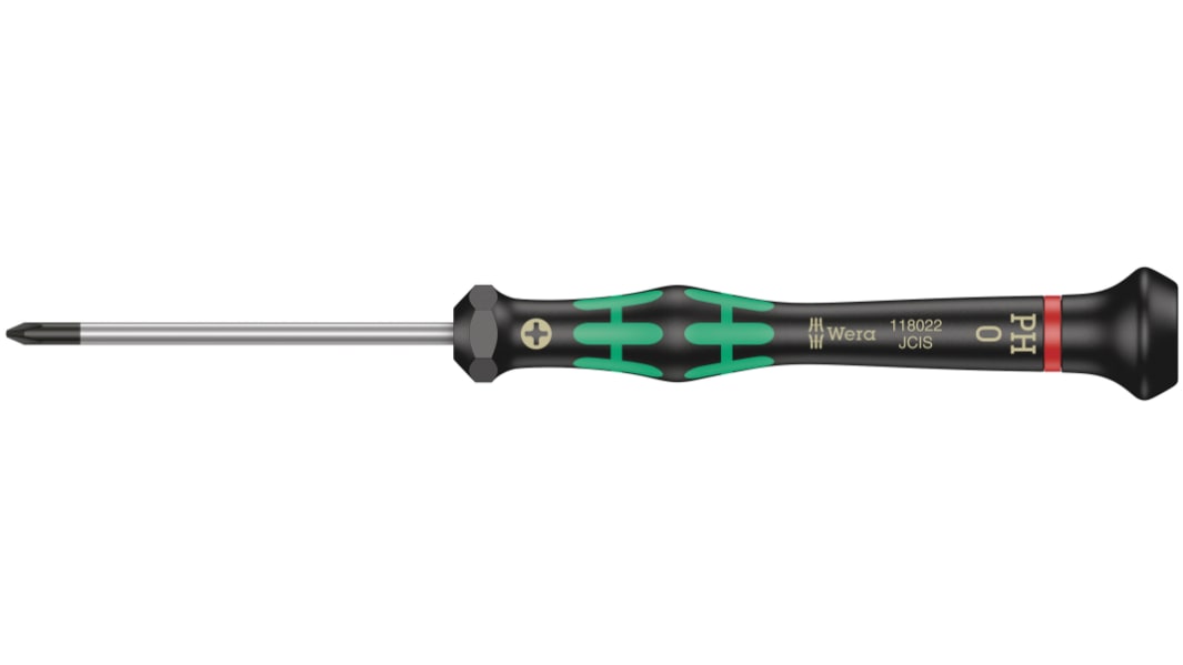 Tournevis de précision Wera, pointe Phillips PH0 type Tournevis de précision