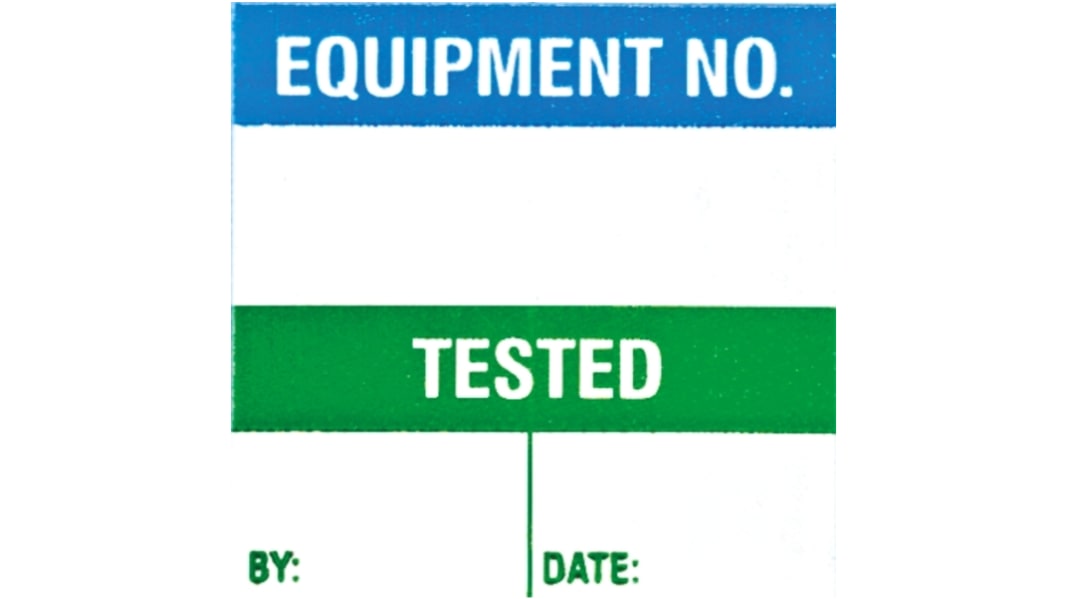 Brady Adhesive Pre-Printed Adhesive Label. Quantity: 50