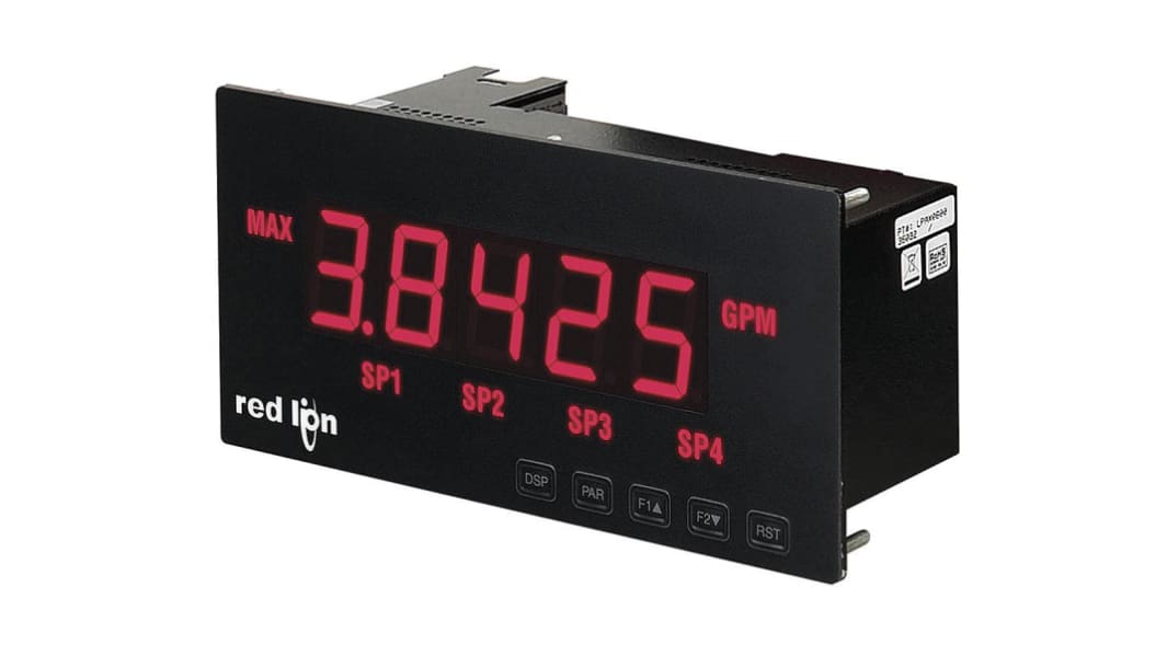 Analizador de red multifunción de panel Red Lion LPAX, con display LED